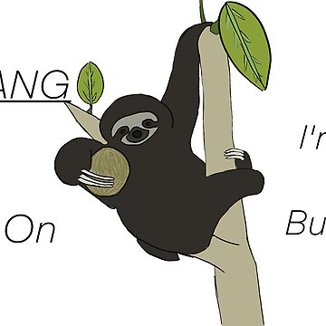 Artwork thumbnail, sloth hanging on tree by Rora31
