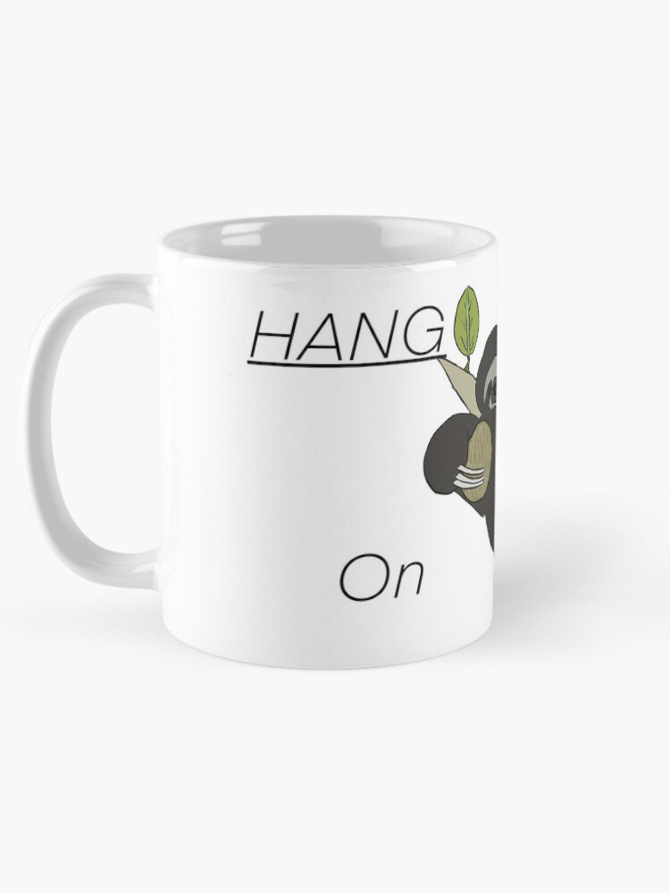 Thumbnail 5 of 6, Coffee Mug, sloth hanging on tree designed and sold by Rora31.