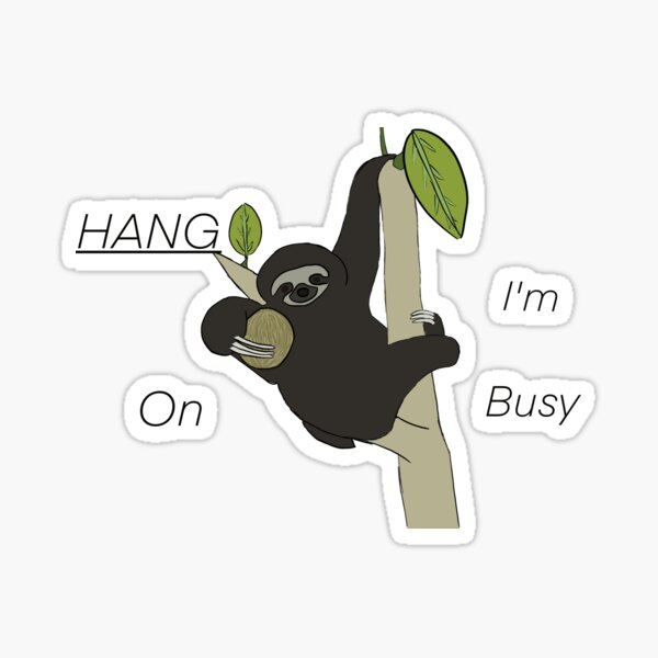 Item preview, sloth hanging on tree designed and sold by Rora31.