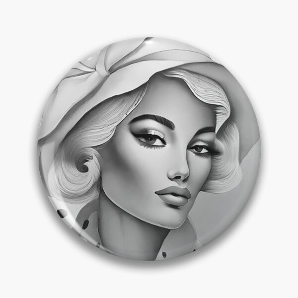 Item preview, Beautiful fashion girl black and white retro urban style 40s 50s designed and sold by Carlos Gudino.
