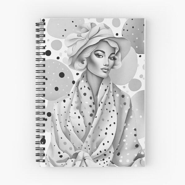 Item preview, Beautiful fashion girl black and white retro urban style 40s 50s designed and sold by Carlos Gudino.