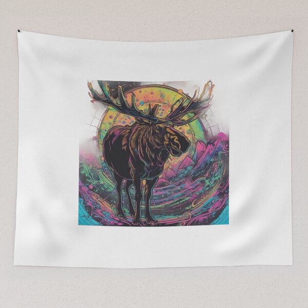 Item preview, Cosmic Moose -Spirit Guide designed and sold by Ineedserinity.
