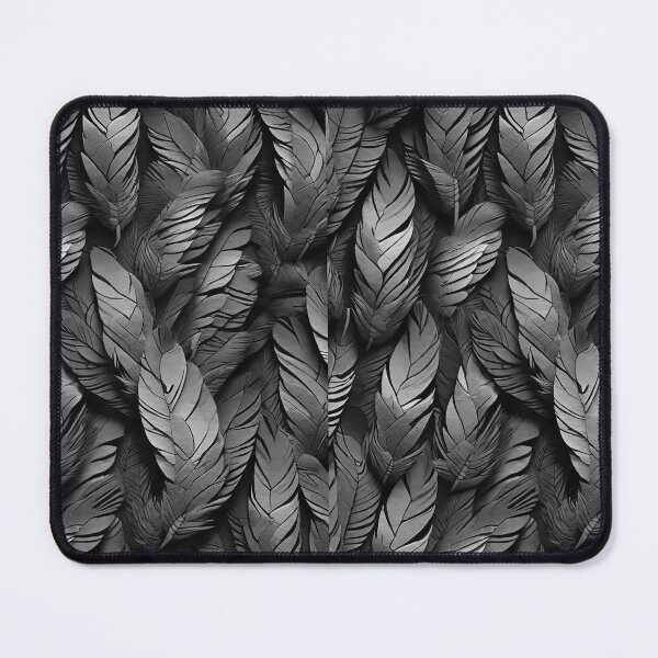 Item preview, Giant feather pattern black and white retro urban style designed and sold by Carlos Gudino.