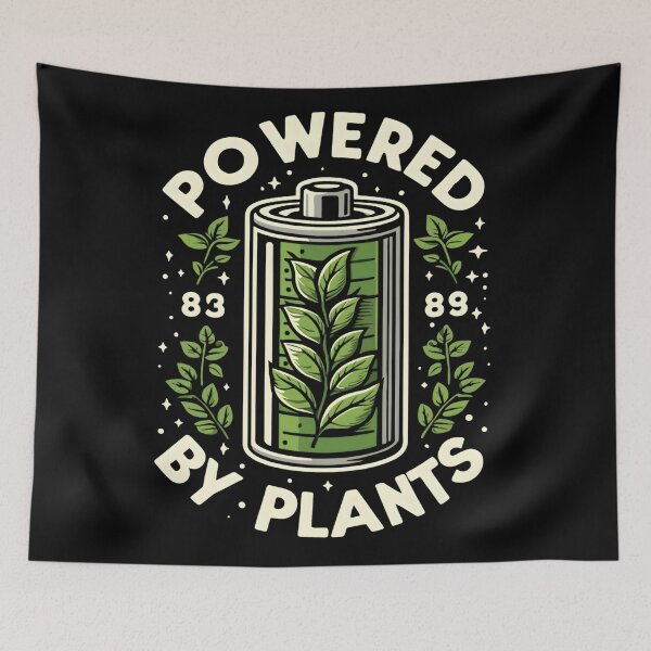 Item preview, Vegan Powered By Plants designed and sold by KitonicTees.