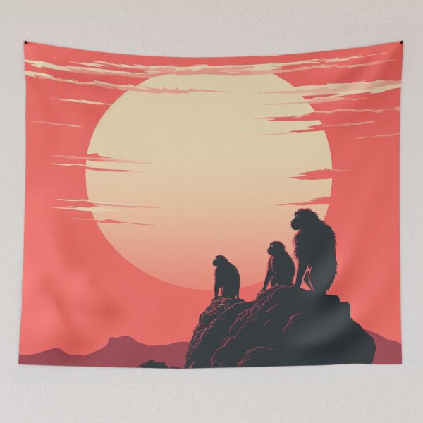 Item preview, A Pop Art Travel Print of Amboseli National Park - Kenya  designed and sold by StudioRedKoala.