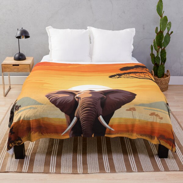 Item preview, A Pop Art Travel Print of Amboseli National Park - Kenya designed and sold by StudioRedKoala.