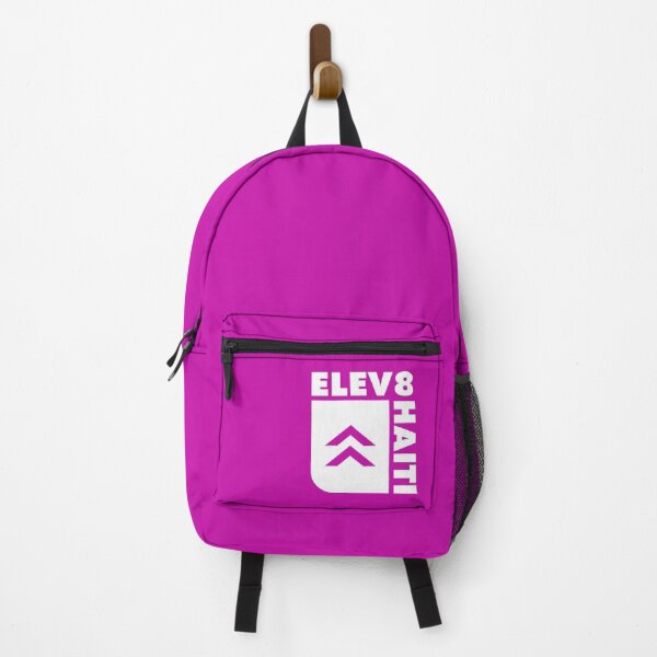 Item preview, Elev8 Haiti white pink backpack designed and sold by Elev8 Haiti.