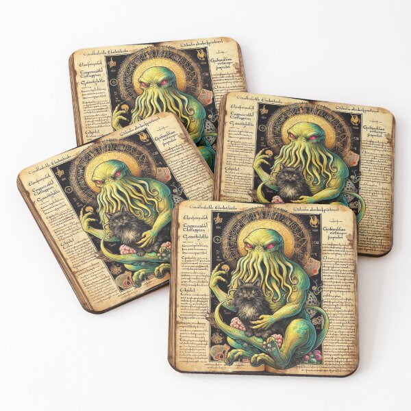 Item preview, "Cthulhu Kitten" H.P. Lovecraft designed and sold by JaneBawn.