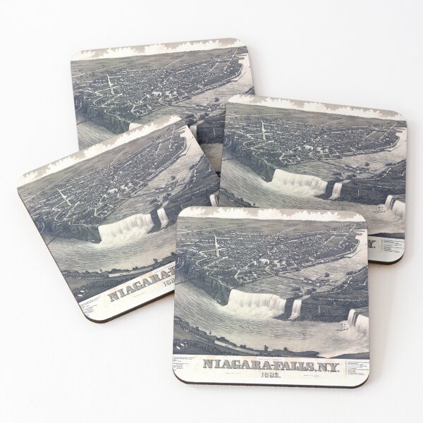 Item preview, Map of Niagara Falls, gorgeous honeymoon destination circa 1882 designed and sold by Glimmersmith.
