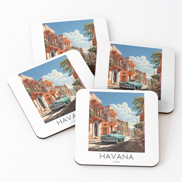 Item preview, A Pop Art Travel Print of Havana - Cuba  designed and sold by StudioRedKoala.