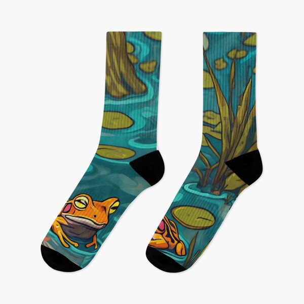 Item preview, Frogs Chilling in a Pond designed and sold by logsinapond.