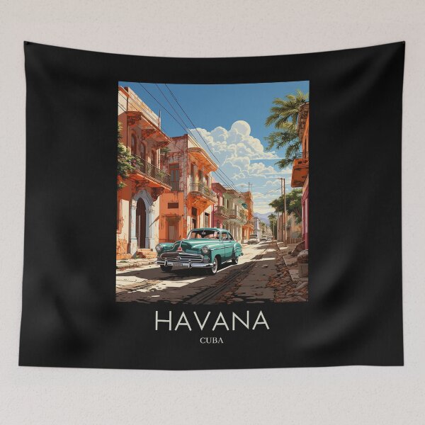 Item preview, A Pop Art Travel Print of Havana - Cuba  designed and sold by StudioRedKoala.