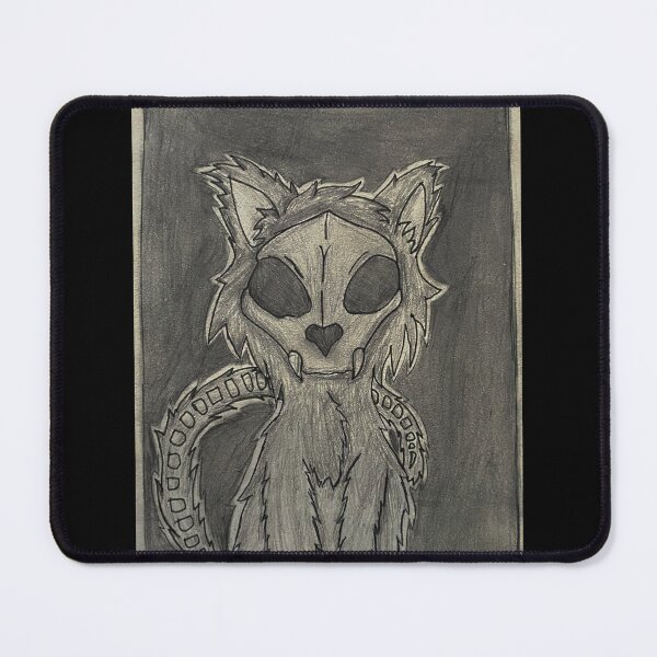 Item preview, Skull cat designed and sold by AdinsUnusualArt.