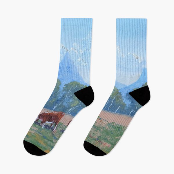 Item preview, Glasshouse Mountains Cattle - Oil designed and sold by Paul Gilbert.