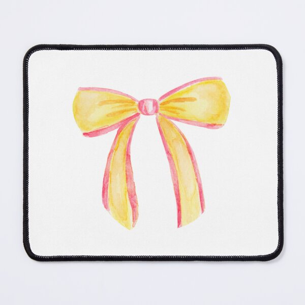 Item preview, Pink and Yellow Preppy Bow designed and sold by mollsdesignss.