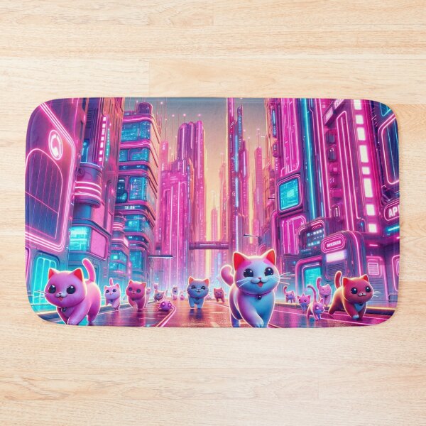 Item preview, Pink Cat City  designed and sold by ritasud.