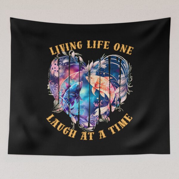 Item preview, Living Life One Laugh At A Time. pisces fish designed and sold by ZodiacWonders.