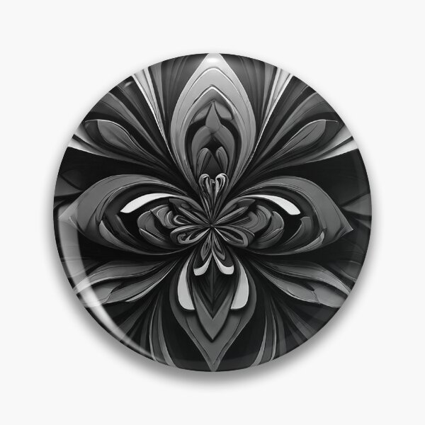Item preview, Pattern of multiple flowers and leaves black and white retro urban style designed and sold by Carlos Gudino.