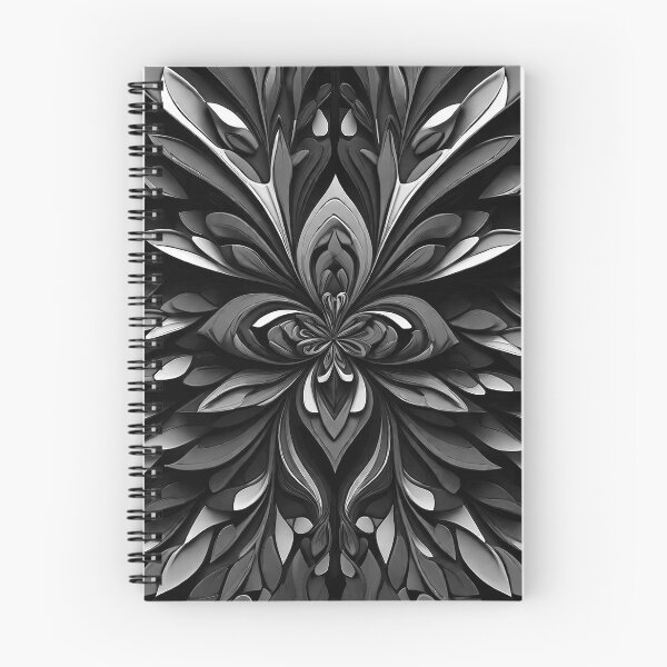 Item preview, Pattern of multiple flowers and leaves black and white retro urban style designed and sold by Carlos Gudino.