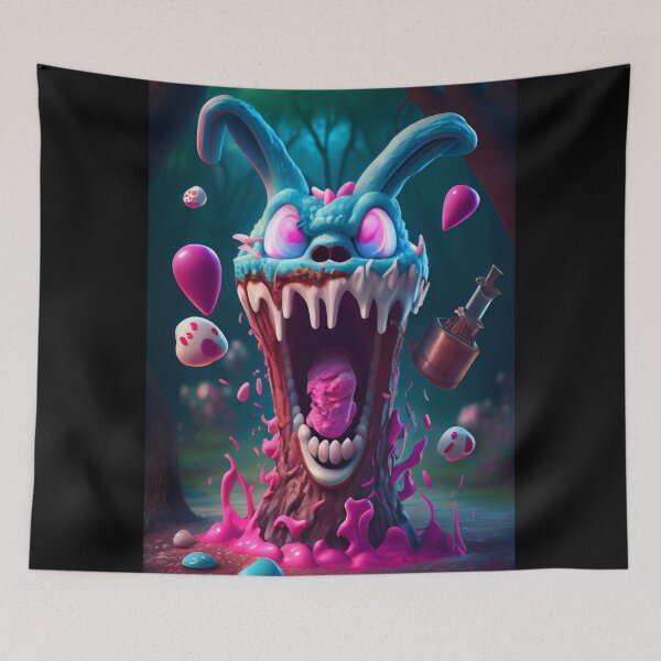Item preview, Dark Fantasy Art - Easter Bunny Horror designed and sold by Fantasy Masterpiece.