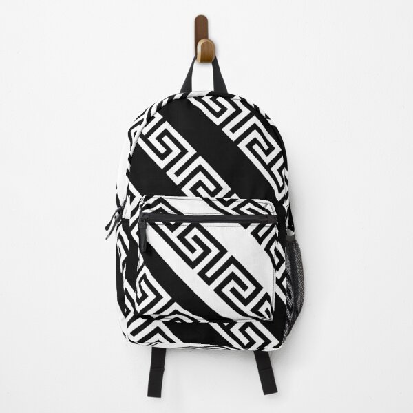 Item preview, black and white greek ornament, pattern designed and sold by OmikronStore.
