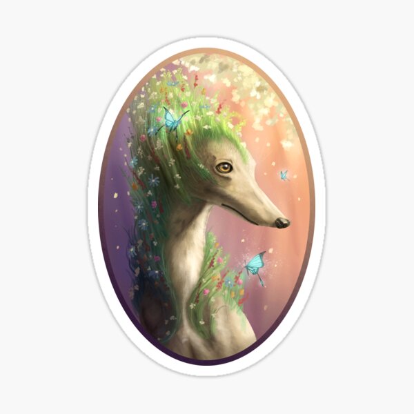 Greyhound of Spring. Sticker