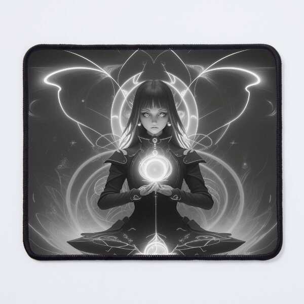 Item preview, spirituality angel yoga girl black and white retro urban style designed and sold by Carlos Gudino.
