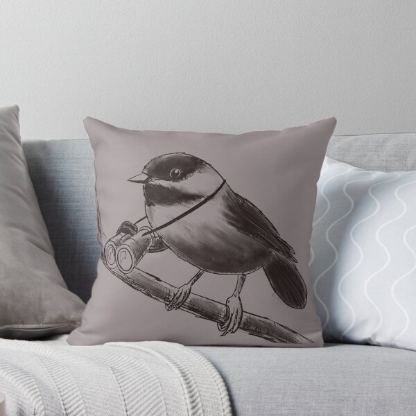 Artikelvorschau, Eine vogelbeobachtende Meise (Transparent) entworfen und verkauft von Birding for Humans.