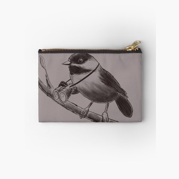 Artikelvorschau, Eine vogelbeobachtende Meise (Transparent) entworfen und verkauft von Birding for Humans.