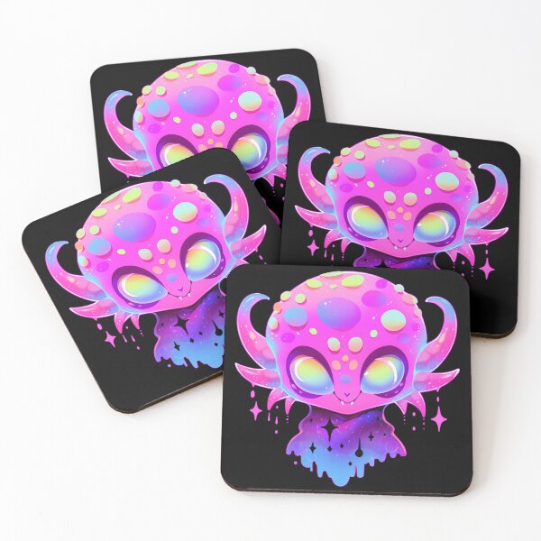 Item preview, Funny cartoon purple vampire. Cute devil monster with fangs and horns designed and sold by Ratatoskai.