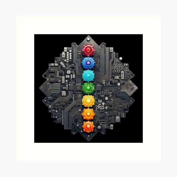 Item preview, Seven Chakras - Aligned Circuits designed and sold by dsonsciencegeek.