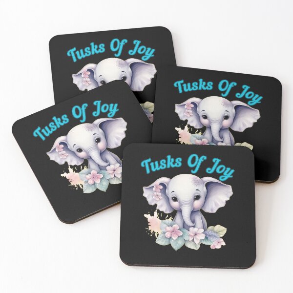 Item preview, Tusks Of Joy. funny elephant designed and sold by ElephantVibes.