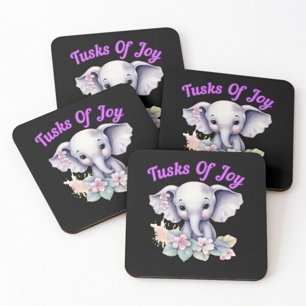 Item preview, Tusks Of Joy. elephant face designed and sold by ElephantVibes.