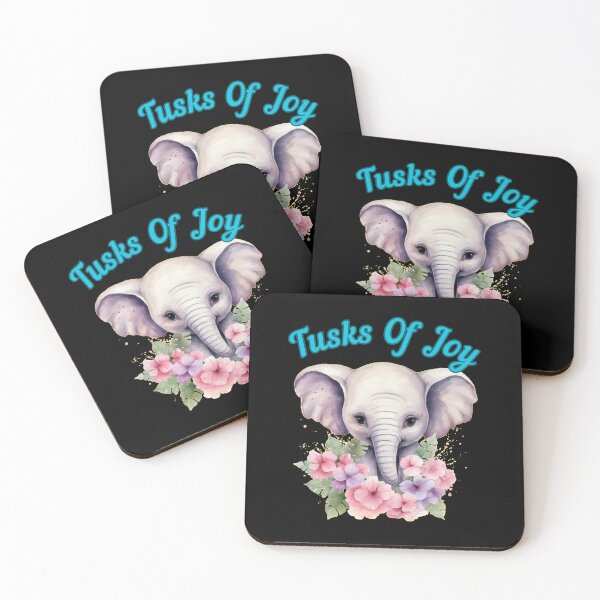 Item preview, Tusks Of Joy. adorable elephant designed and sold by ElephantVibes.