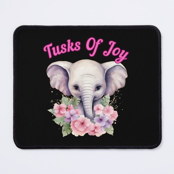 Item preview, Tusks Of Joy. elephant saying designed and sold by ElephantVibes.