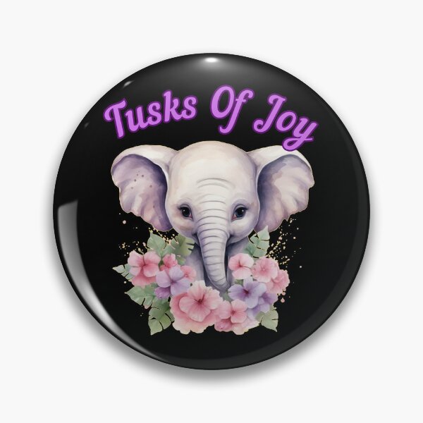 Item preview, Tusks Of Joy. elephant quote designed and sold by ElephantVibes.
