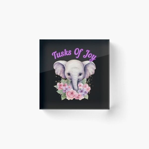 Item preview, Tusks Of Joy. elephant quote designed and sold by ElephantVibes.