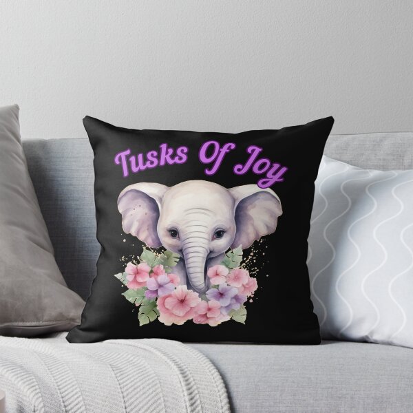Item preview, Tusks Of Joy. elephant quote designed and sold by ElephantVibes.