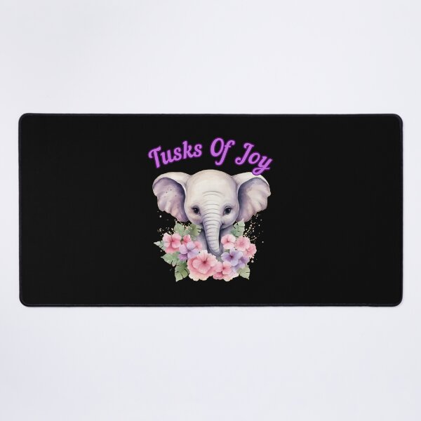 Item preview, Tusks Of Joy. elephant quote designed and sold by ElephantVibes.