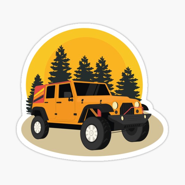 2 Jeep Wrangler Rubicon Yeti Edition CJ TJ JK XJ Vinyl Sticker