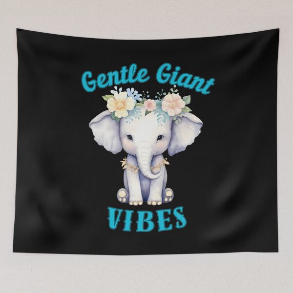 Item preview, Gentle Giant Vibes. funny elephant designed and sold by ElephantVibes.
