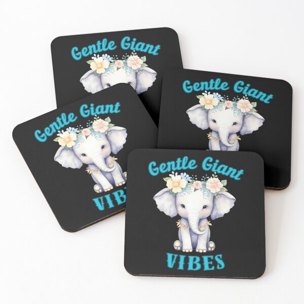 Item preview, Gentle Giant Vibes. funny elephant designed and sold by ElephantVibes.