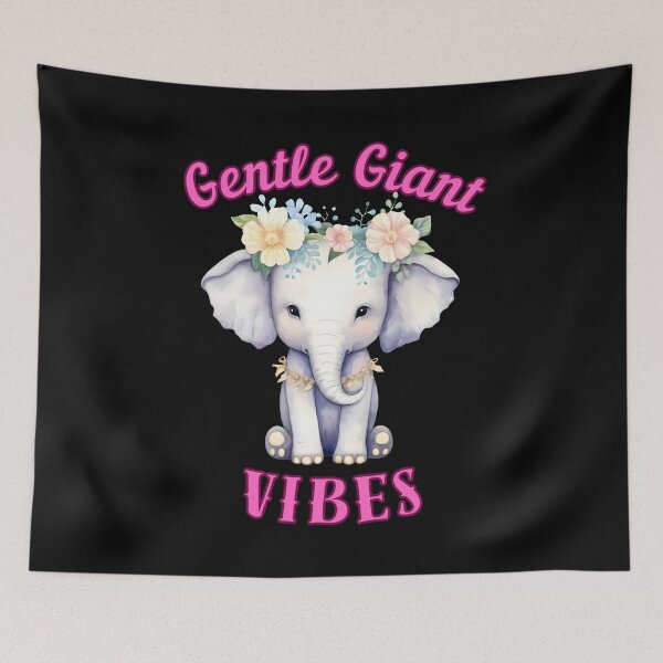 Item preview, Gentle Giant Vibes. elephant head designed and sold by ElephantVibes.