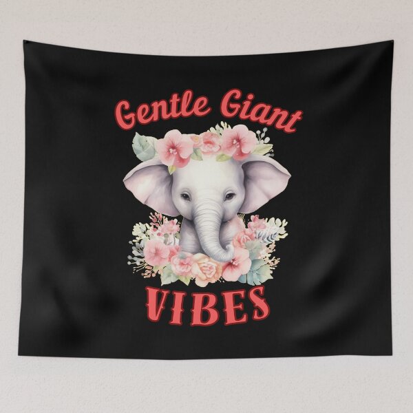 Item preview, Gentle Giant Vibes. happy elephant designed and sold by ElephantVibes.