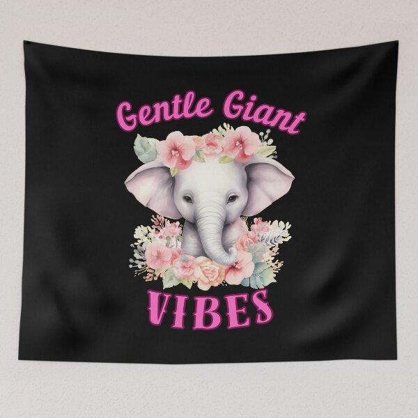 Item preview, Gentle Giant Vibes. elephant saying designed and sold by ElephantVibes.