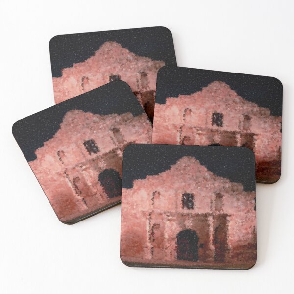 Item preview, 1836 The Alamo Abstract Cubism Print designed and sold by lobodelnoir.