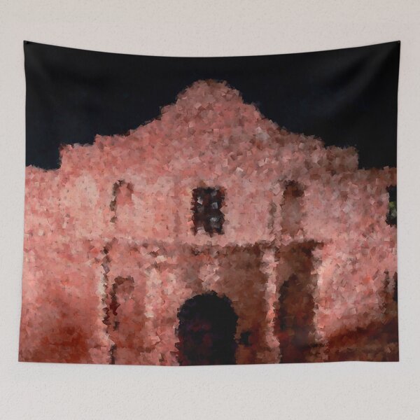 Item preview, 1836 The Alamo Abstract Cubism Print designed and sold by lobodelnoir.