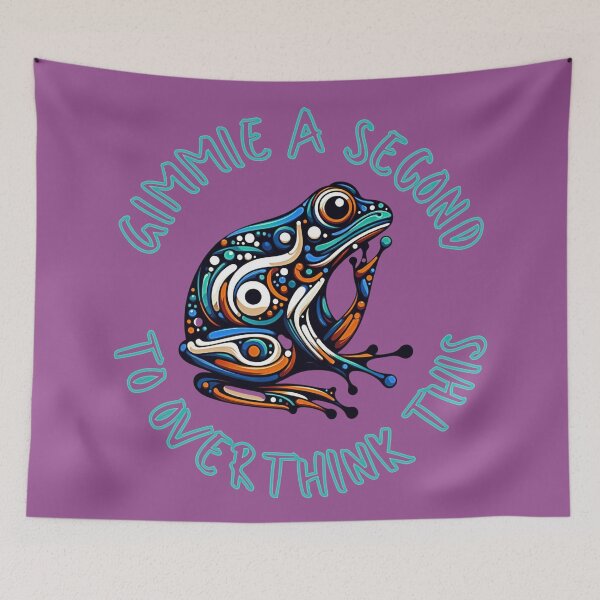 Item preview, Abstract Frog - Colorful Overthinker designed and sold by HausKatz.