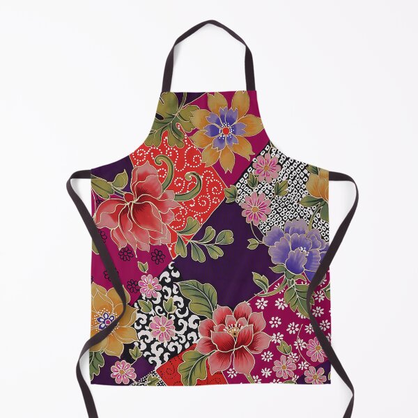 Item preview, Japanese Kimono in Wine and Red designed and sold by Leslie Rogers Todder.