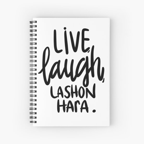 Vista previa del artículo con la obra «Vive, ríe, Lashon Hara», diseñado y vendido por NSFBubbe.